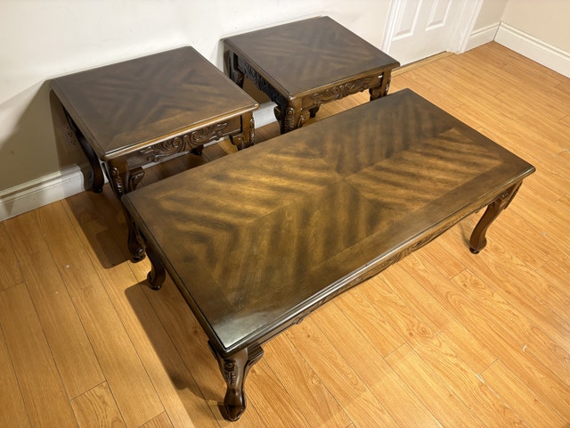 Furniture of America Cheshire 3-Piece Coffee Table Set - photo 2
