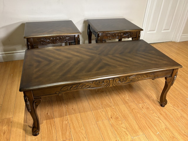 Furniture of America Cheshire 3-Piece Coffee Table Set - photo 3
