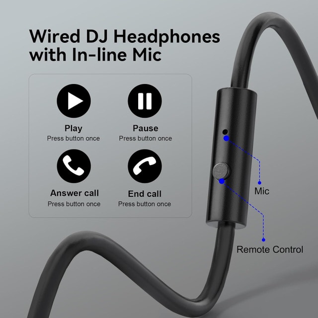 OneOdio Pro-10 DJ Headphones – Red/Black or All Black - photo 5