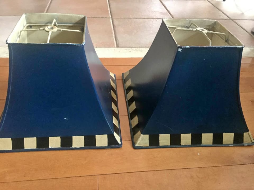 Vintage Metal Lamp Shades
