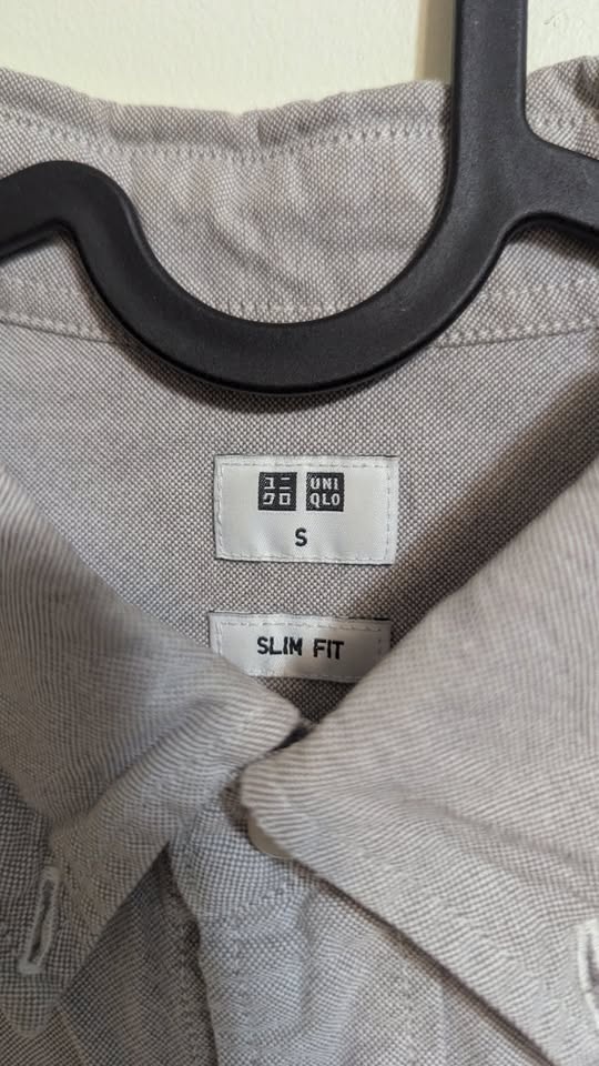 Uniqlo Men's Grey Slim Fit Shirt S - photo 2