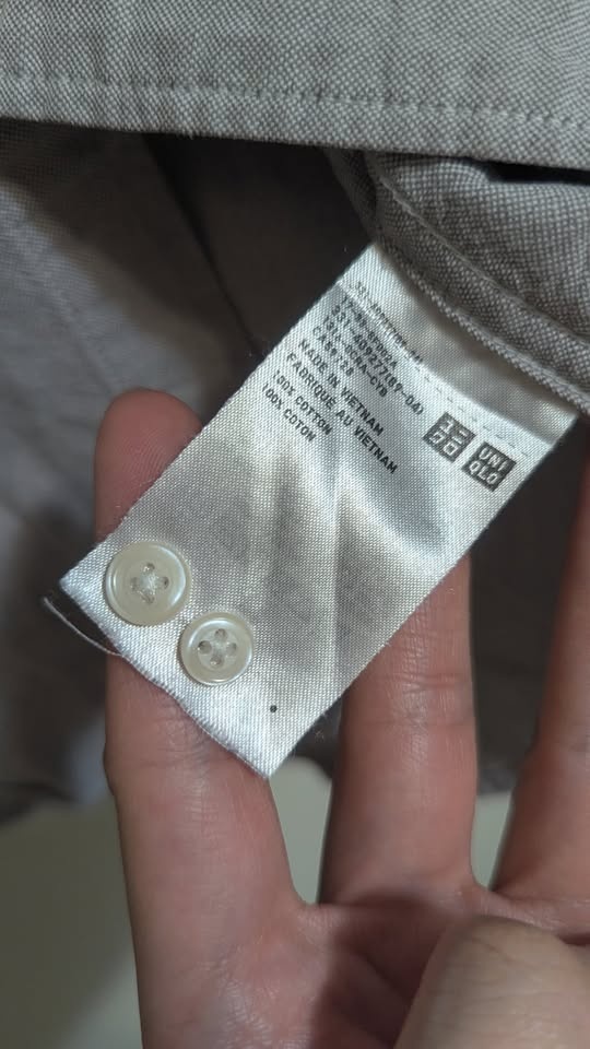 Uniqlo Men's Grey Slim Fit Shirt S - photo 3