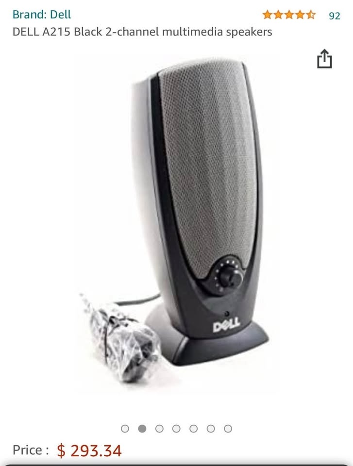 Dell Multimedia Speaker System A215. Black. - photo 3