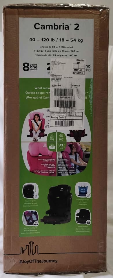 Diono Cambria 2 XL 2022 2-in-1 Booster Seat High-Back to Backles - photo 2