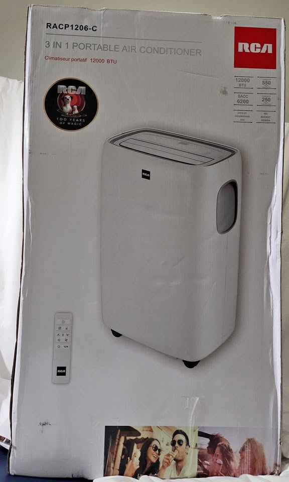 RCA 12,000 BTU 3-in-1 Portable Air Conditioner