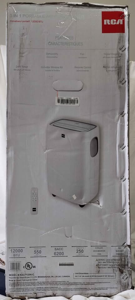 RCA 12,000 BTU 3-in-1 Portable Air Conditioner - photo 3