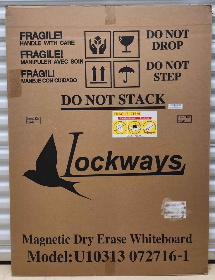 Lockways Magnetic White Board 48 x 36 Inches - photo 3