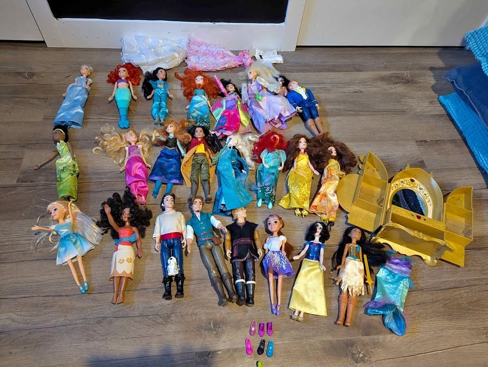 Set of 24 Disney Princess Dolls Plus Accessories 🏆