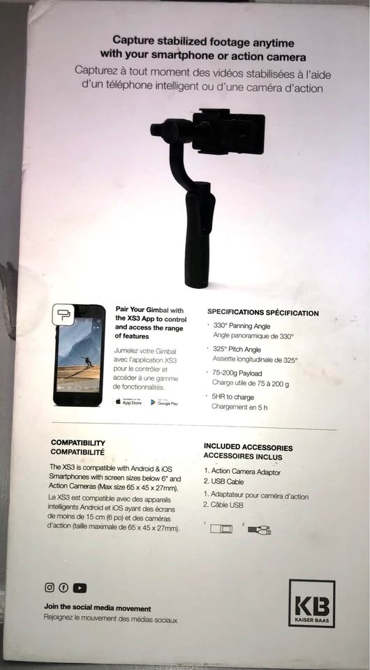 Kaiser Baas XS3 3-Axis Stabilized Gimbal - photo 5