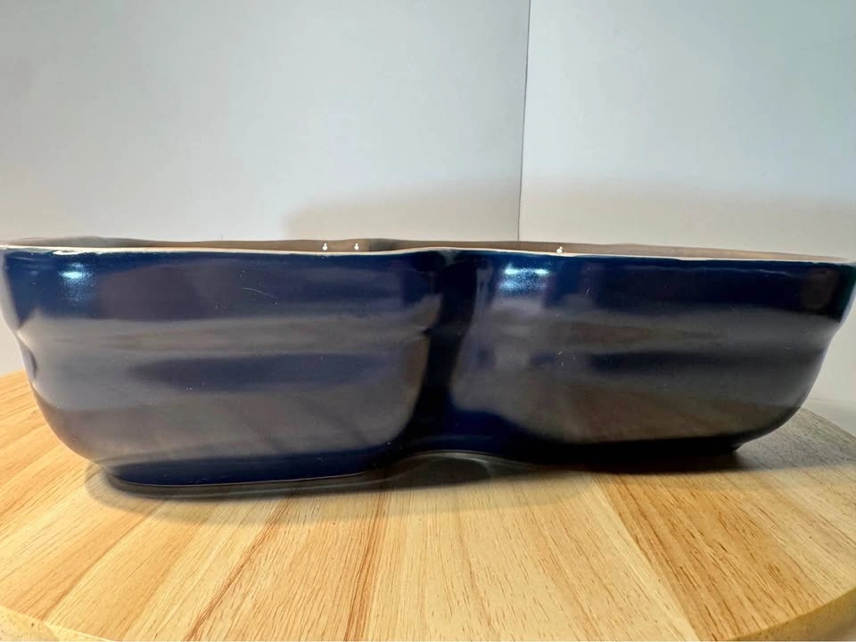 Denby Imperial Blue Divided Serving Dish