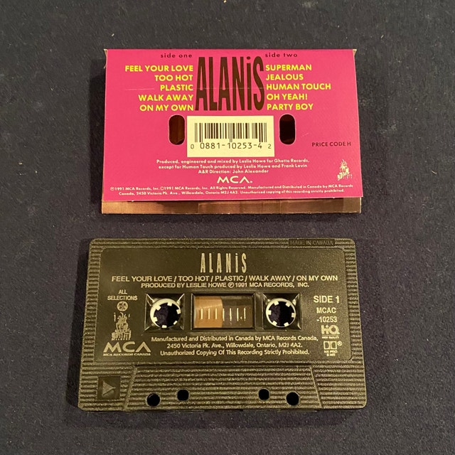 Rare Alanis Cassette - 1991 Release - $15 - photo 2