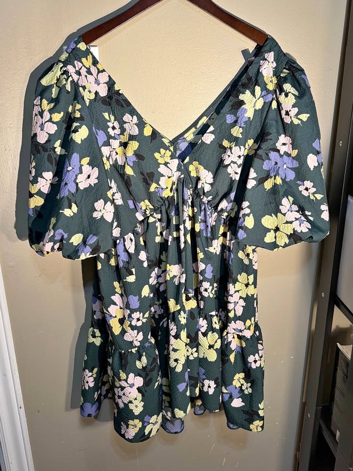 Nobody's Child Vienna Balloon Sleeve Dress - Size L