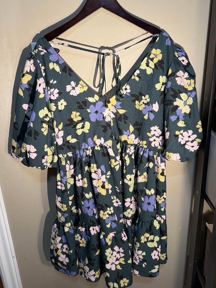 Nobody's Child Vienna Balloon Sleeve Dress - Size L - photo 2