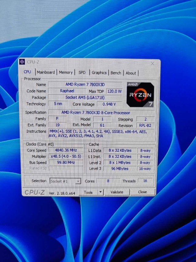 AMD Ryzen 7 7800X3D (AM5) Gaming CPU - photo 2
