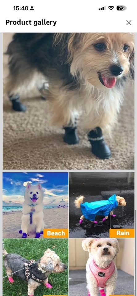Ha.Guai Guai Dog Boots Size M Waterproof Paw Protection, Brand N - photo 2