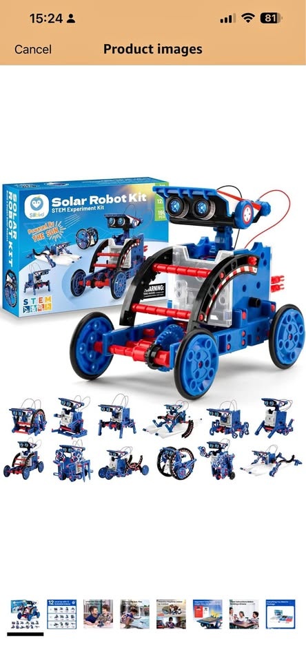 Brand New, Sillbird 12-in-1 Solar Robot Kit STEM Toy