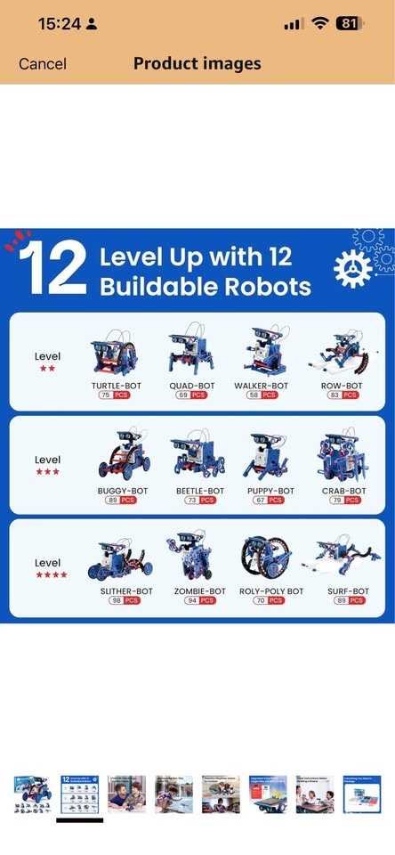 Brand New, Sillbird 12-in-1 Solar Robot Kit STEM Toy - photo 2