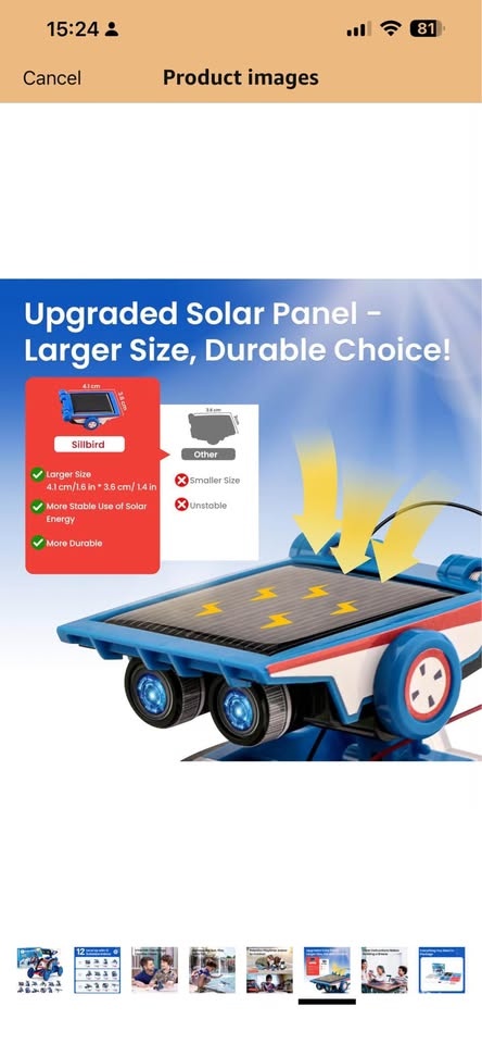 Brand New, Sillbird 12-in-1 Solar Robot Kit STEM Toy - photo 3