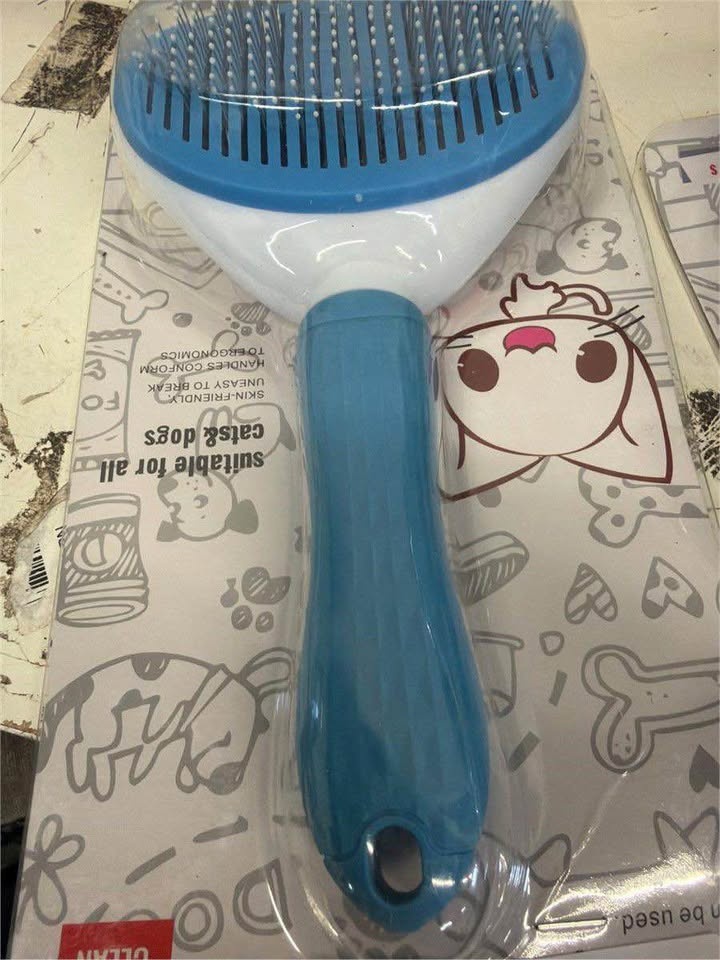 New Self-Cleaning Pet Grooming Brush for Cats Dogs - photo 2