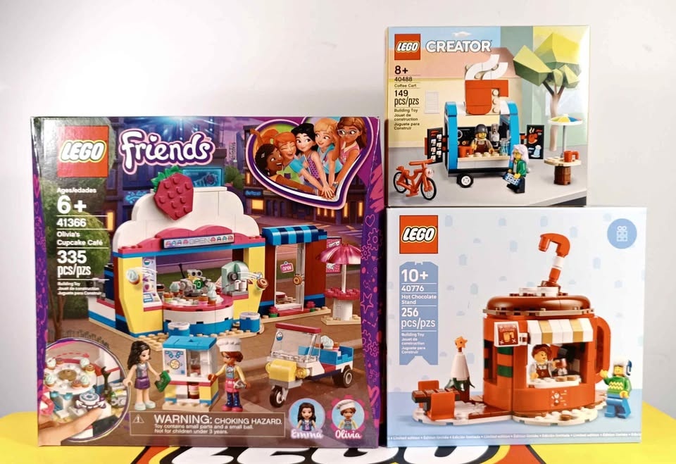 Lego VIP 40488/40776/41366 Coffee Cart/Hot Chocolate Stand/Frien