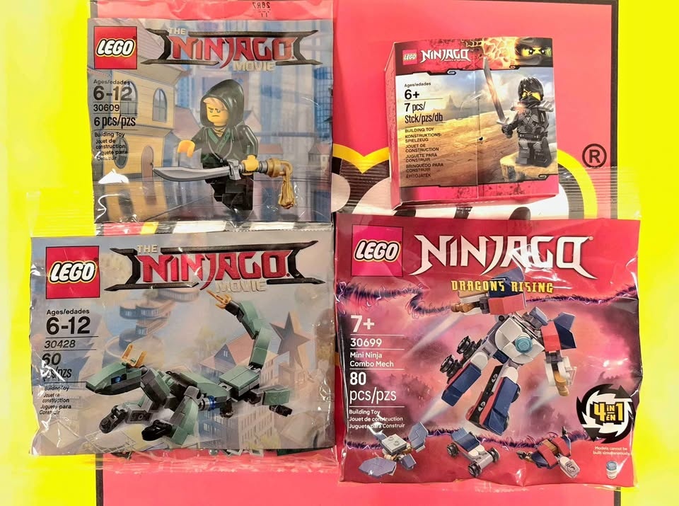 Lego Ninjago 30428 Green Ninja Mech Dragon & 30699 Combo Mech
