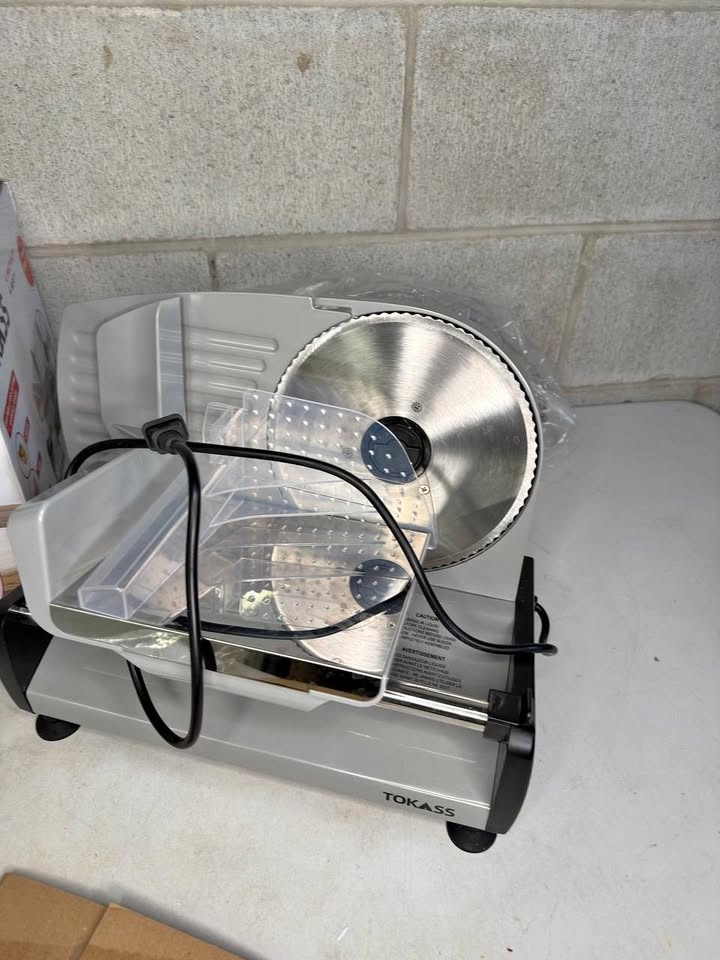 TOKASS Meat Slicer, 200W Electric Slicer for Home Use