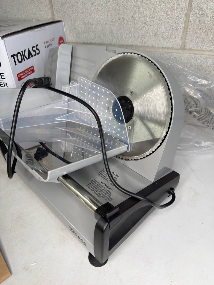 TOKASS Meat Slicer, 200W Electric Slicer for Home Use - photo 2