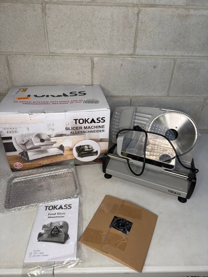 TOKASS Meat Slicer, 200W Electric Slicer for Home Use - photo 3