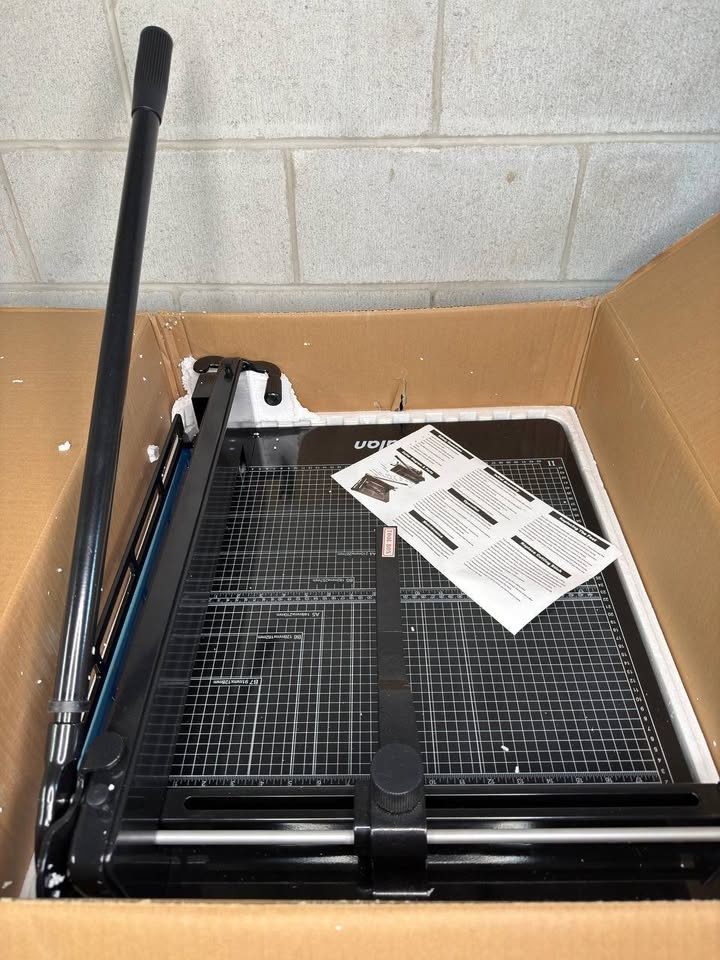 Heavy Duty Guillotine Paper Cutter Black 400 Sheets Stack Paper - photo 3