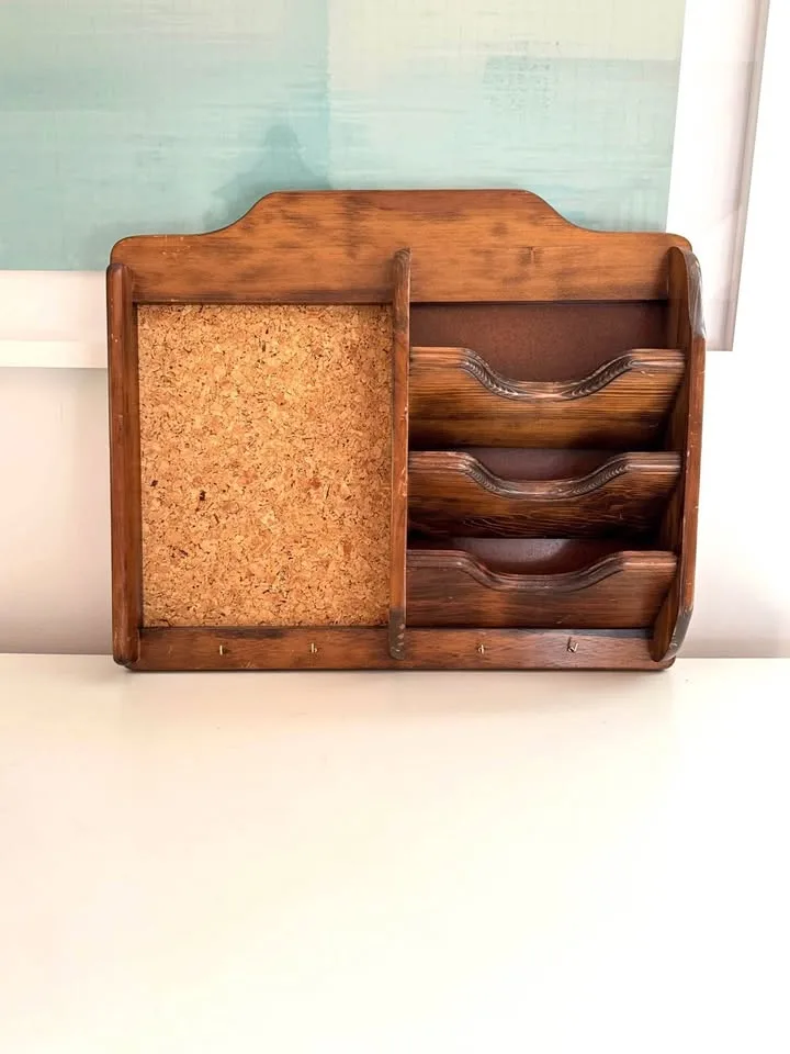 Vintage Wooden Wall Organizer thumbnail