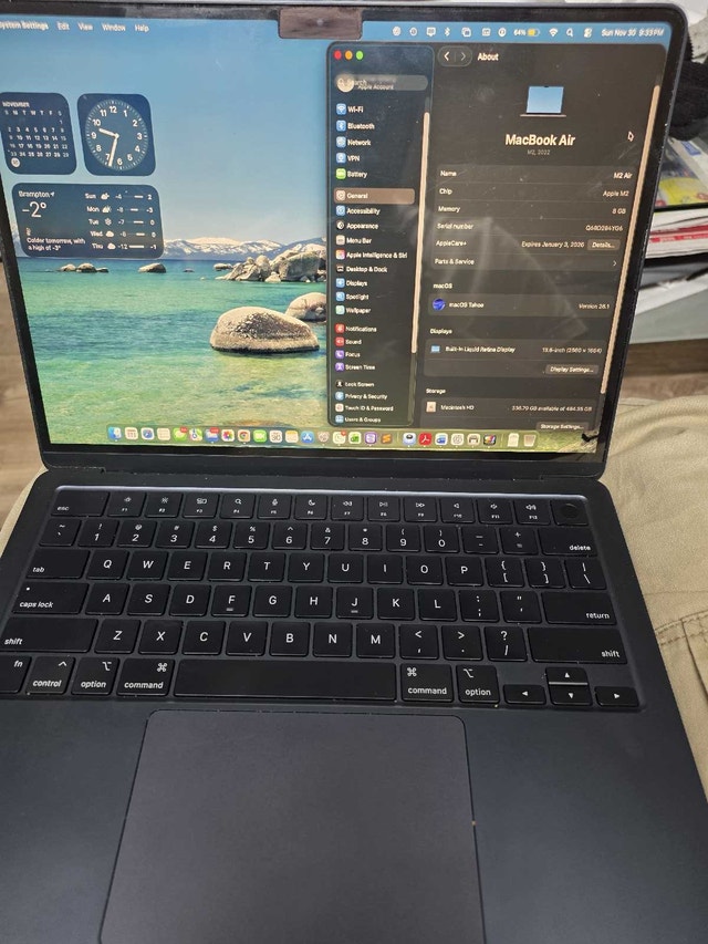 M2 MacBook Air 8GB RAM 512GB SSD
