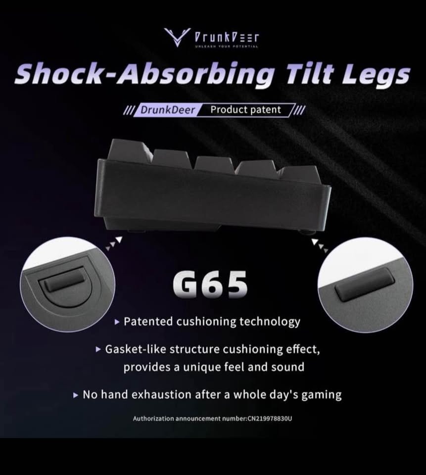 Brand new DrunkDeer G65 Magnetic Switch Mechanical 65% Gaming Ke - photo 2