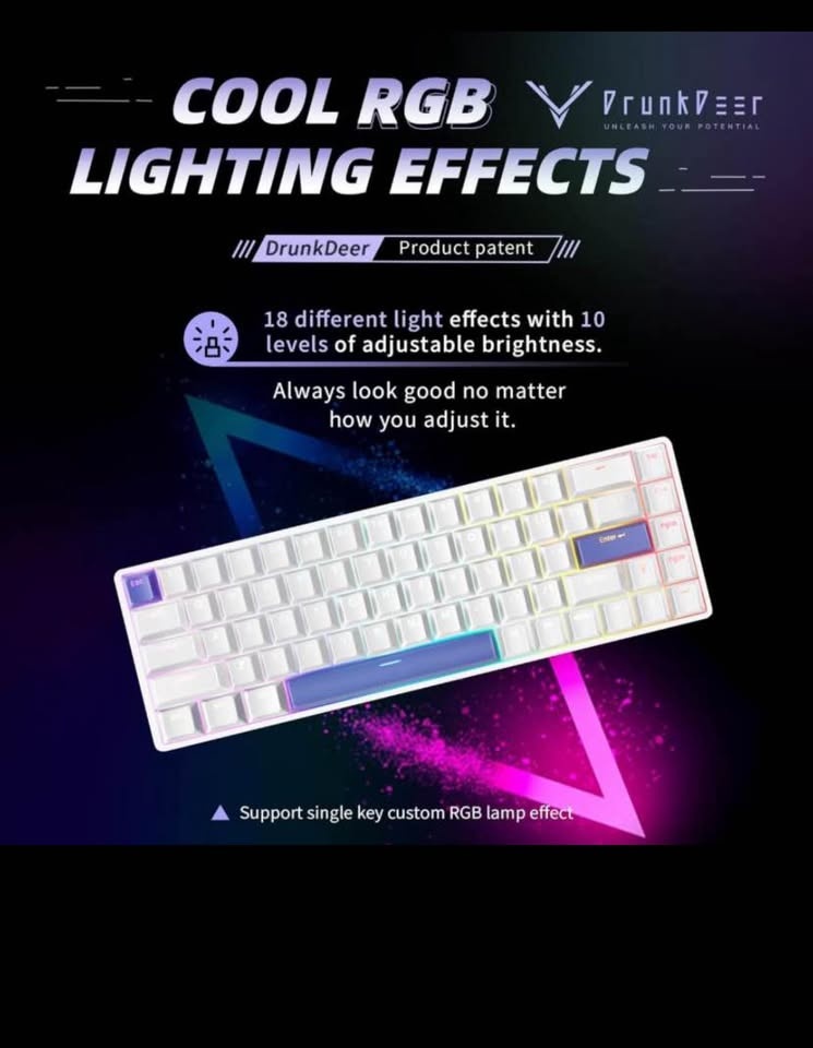Brand new DrunkDeer G65 Magnetic Switch Mechanical 65% Gaming Ke - photo 3