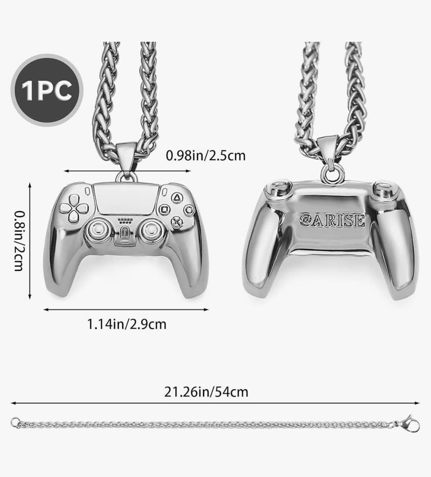 Iced Out Game Controller Pendant Necklace - photo 3