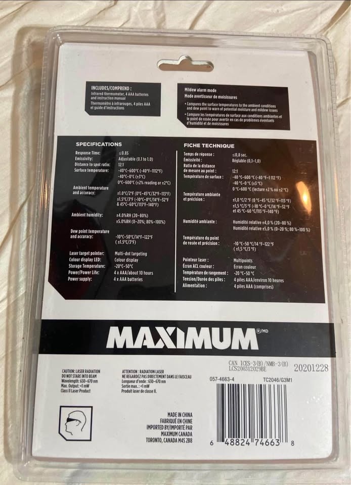 Infrared Thermometer NEW (Sealed Package) - photo 3