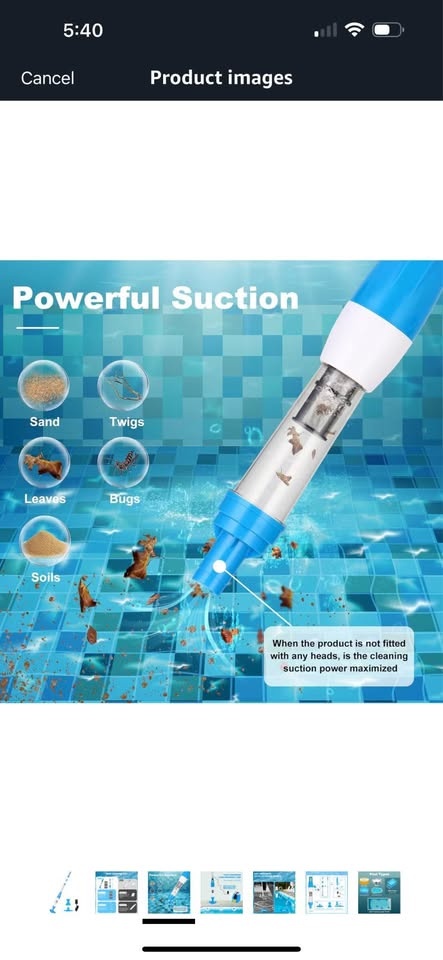 3 in 1 Cordless Rechargeable Handheld Pool Vacuum - photo 5