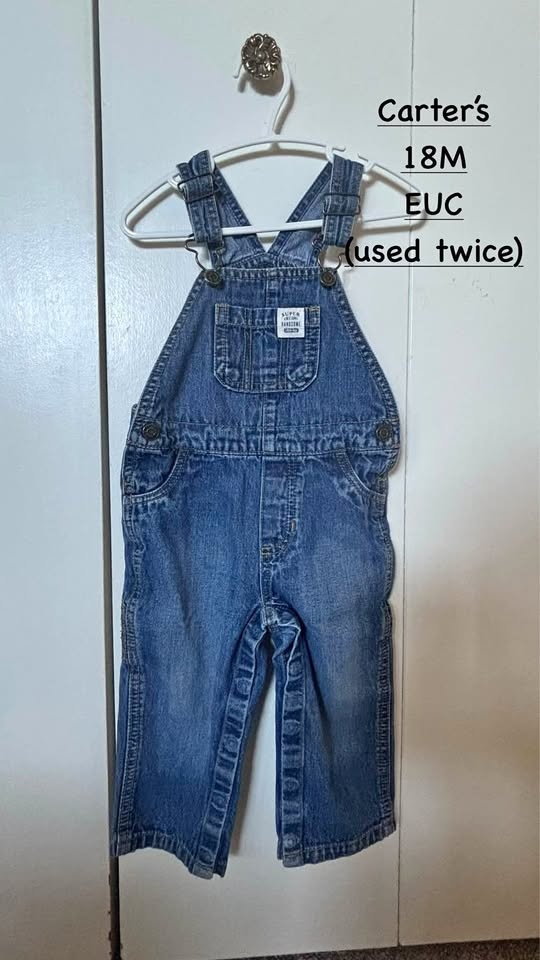 Carter’s Overalls EUC 18M🏆