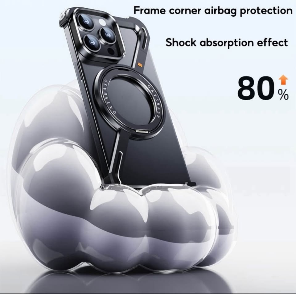 OATSBASF Z‑Case for iPhone 16 Pro (Metal Frame • Kickstand) - photo 3