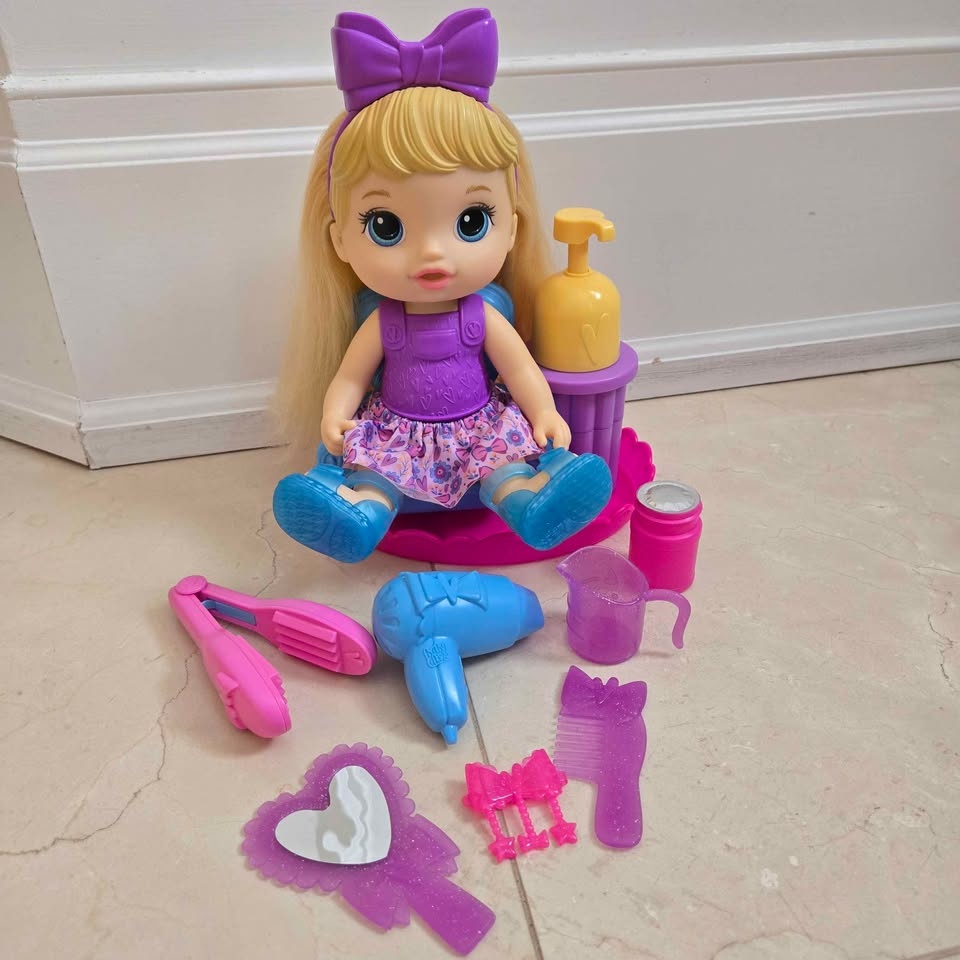 Like New Baby Alive Sudsy Styling Doll - Complete Salon Set - photo 4