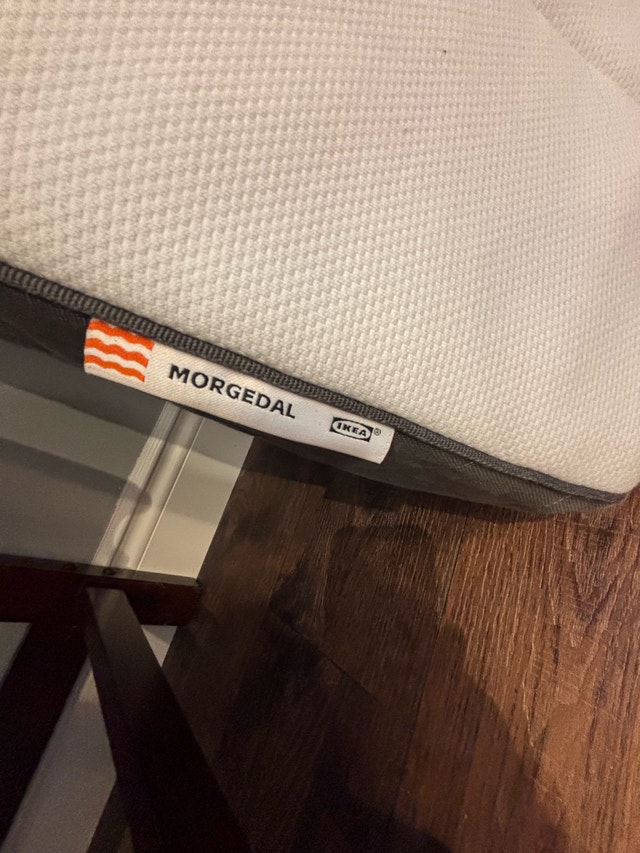 IKEA SINGLE/TWIN Metal Bed Frame with Morgedal Mattress - photo 4