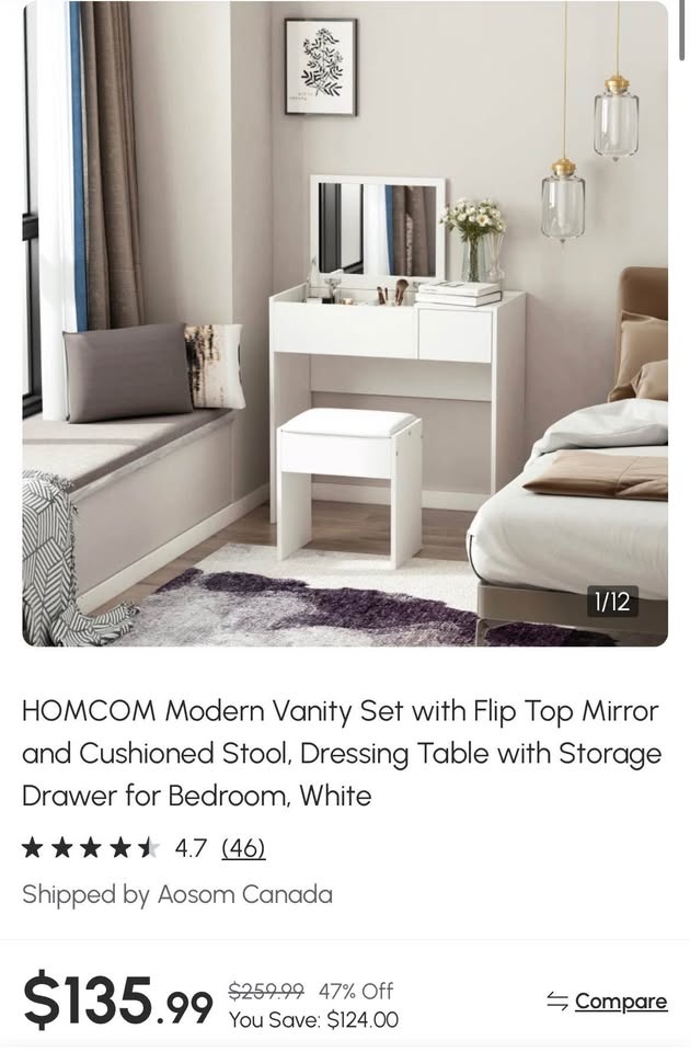 Modern Vanity Set Brand New Assembled! - photo 2