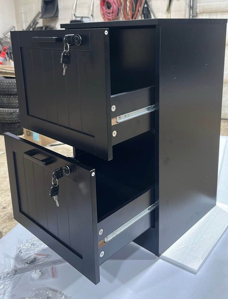 Brand New Assembled 2 Drawer Filing Cabinet with Lock! - photo 3
