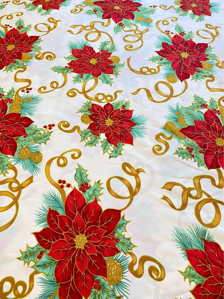 Mexican Christmas Polyester Fabric