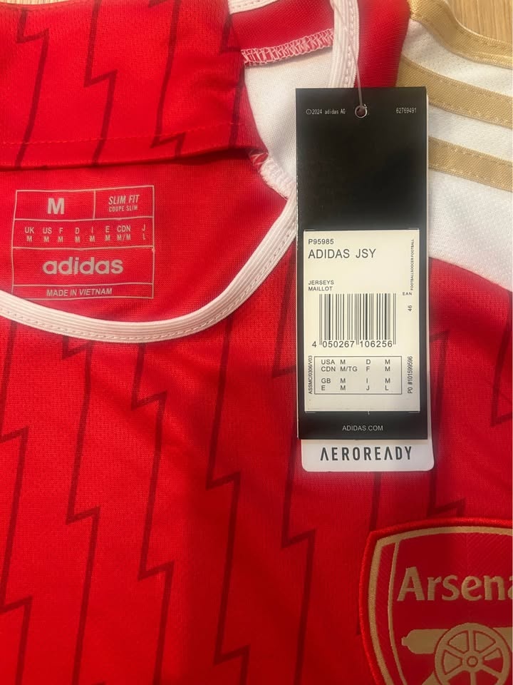 Adidas Arsenal Home Jersey Size M New With Tags - photo 4