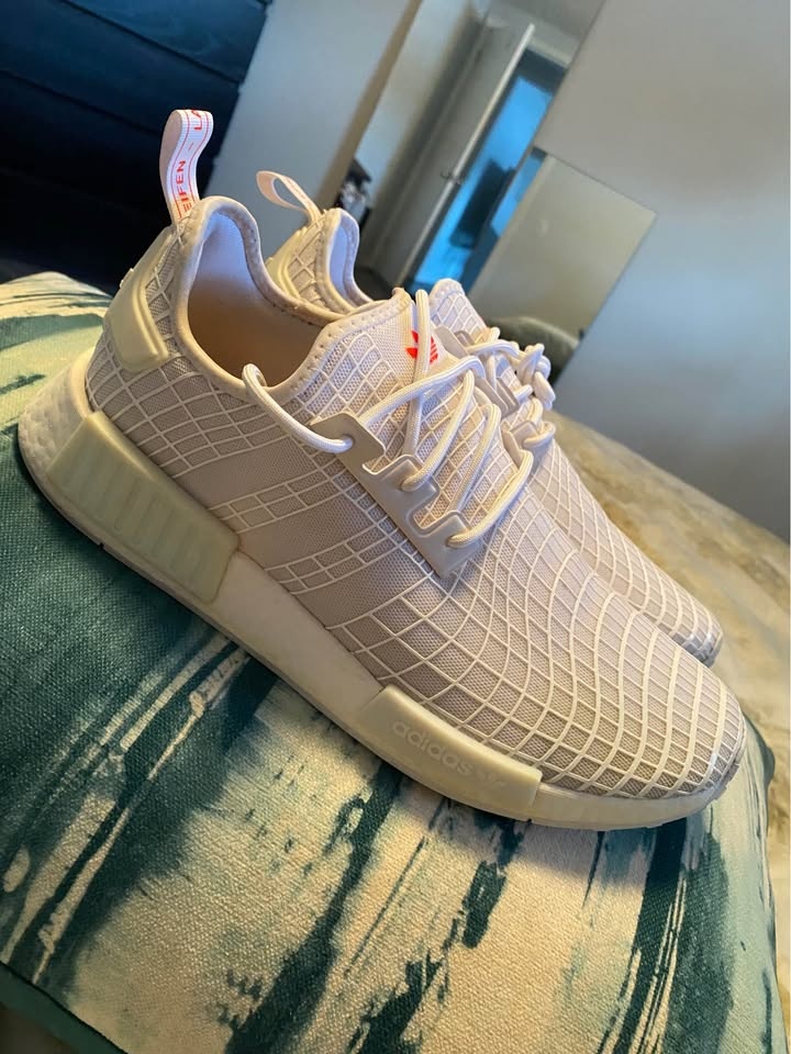Adidas NMD R1 Shoes - Cloud White Solar Red - Men's 10.5 - photo 2