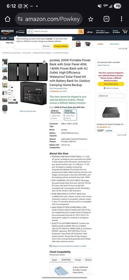 Powkey HP200 Power Bank + Solar Panel - photo 4