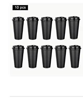 16 oz Travel Mug 10 Pack - Black