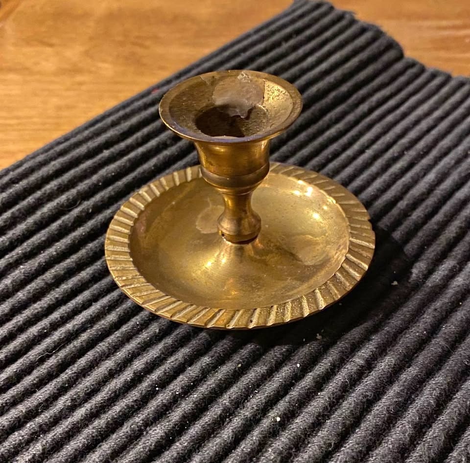 Vintage Brass Candle Holder