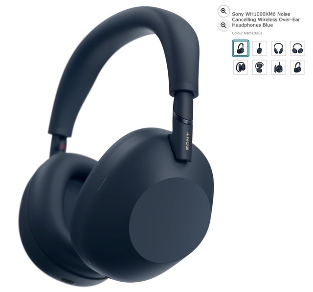 Sony WH-1000XM6 Wireless Noise Cancelling Headphones - Midnight