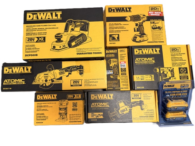 Dewalt Power Tools & Powerstack Batteries - New